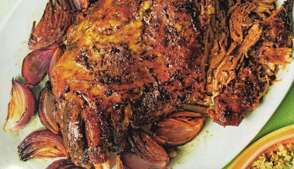 Slow cooked Ras el Hanout Lamb with couscous