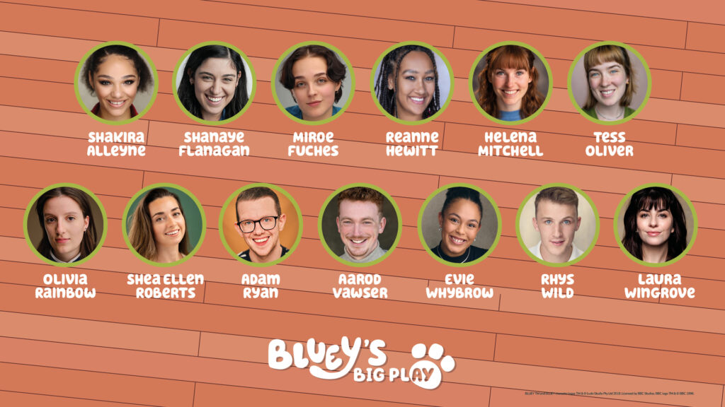 CAST ANNOUNCED FOR BLUEY’S BIG PLAY AT SOUTHEND CLIFFS PAVILION – 08–12 APRIL 2026