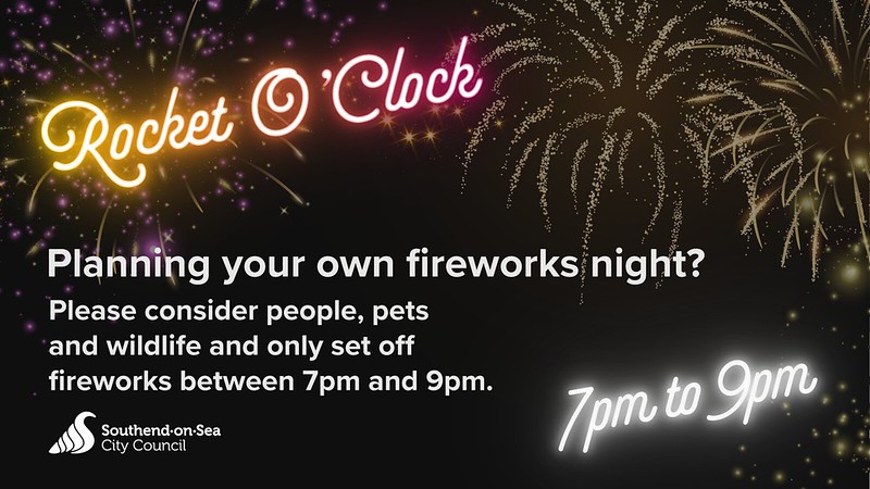 Council urges residents to follow ‘Rocket O’Clock’ as Southend’s autumn fireworks season begins