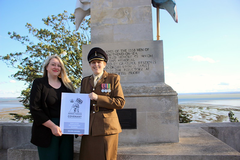 Southend-on-Sea City Council receives Silver Award for Support to Armed Forces Community