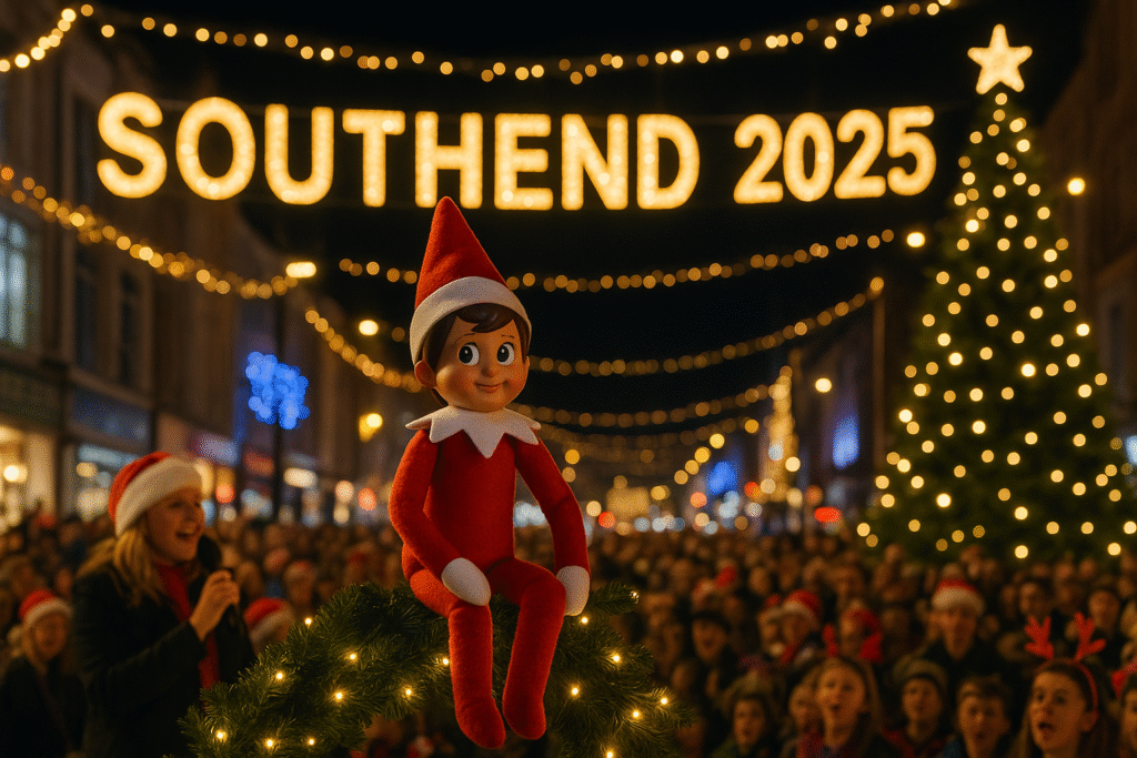 Elf on the Shelf and Southend Christmas Lights Switch-On 2025
