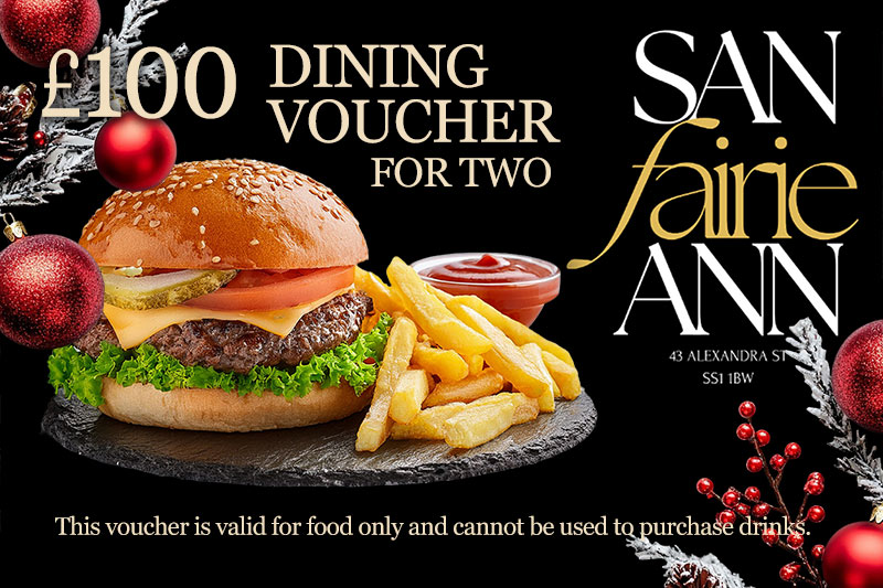 Win a £100 Dining Voucher for Two at the Wonderful San Fairie Ann!