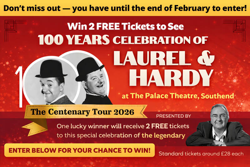 Win 2 FREE Tickets to See 100 Years Celebration of Laurel & Hardy