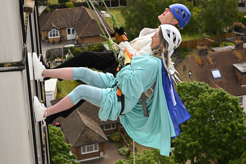 Anna Firth and David Stanley BEM Raise Record Amounts in Southend Hospital Charity Abseil
