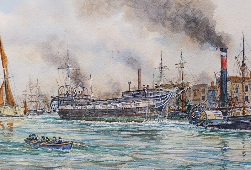 What Really Happened to HMS Beagle? Artist's Impression by Colin M Baxter, © 2026 Mike A W Salter