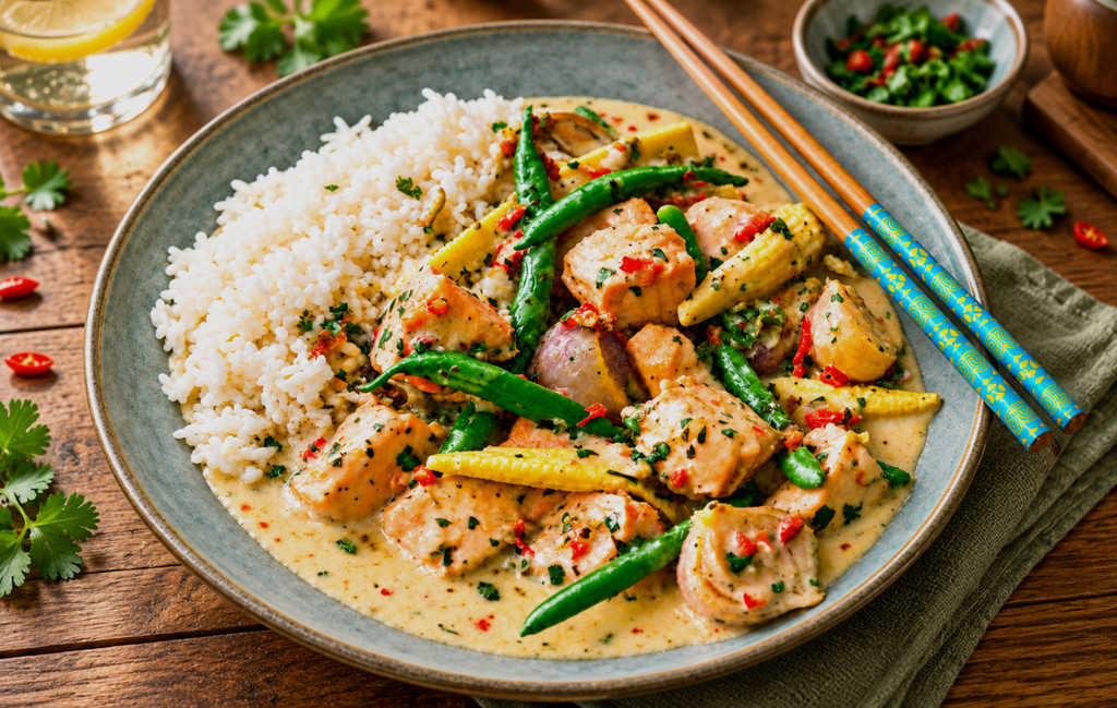 Salmon & Coconut Curry